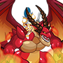 Montador do Dragão Bahamut Nascido do Fogo